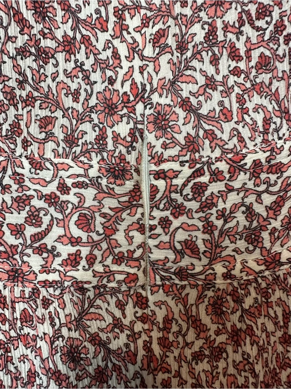 Tory Burch Floral Silk Cotton Midi Dress Pockets Puff Sleeve Lined Size 6